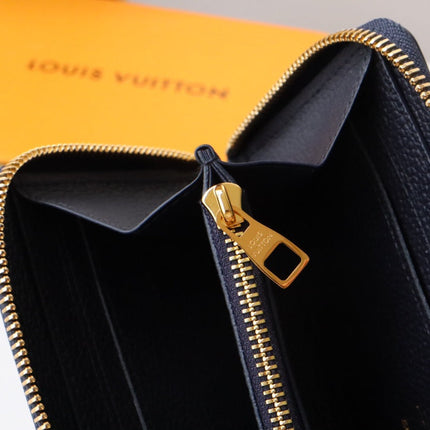 LV MONOGRAM LONG WALLET 20 IN BLACK AND CREAM GRAINED CALFSKIN