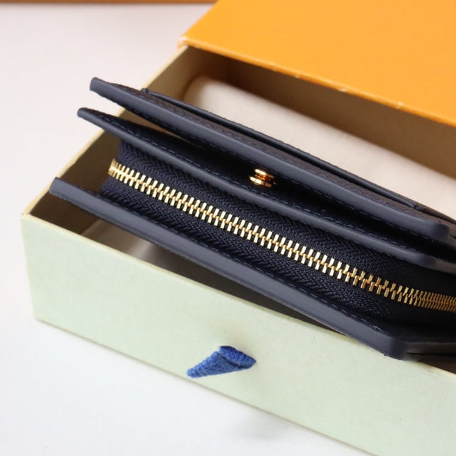 CLEA WALLET 12CM BLACK LARGE MONOGRAM EMPREINTE LEATHER