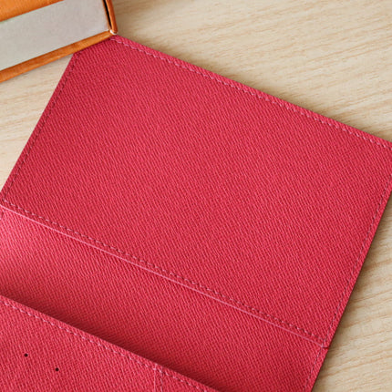 DOLL PASSPORT WALLET IN WHITE MIX COLORFUL CALFSKIN