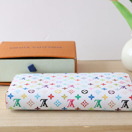 ZIPPY WALLET 19 IN WHITE MIX COLORFUL CALFSKIN