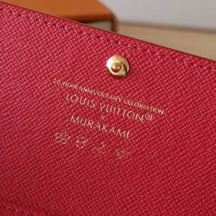 ROSALIE WALLET 12 IN WHITE MIX COLORFUL CALFSKIN