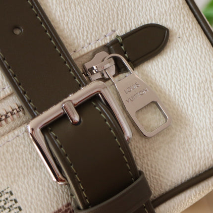 LOCKER DOPP KIT 23 IN KHAKI DAMOFLAGE COATED CANVAS