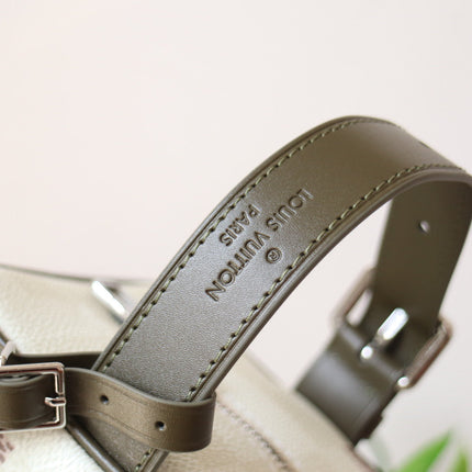 LOCKER DOPP KIT 23 IN KHAKI DAMOFLAGE COATED CANVAS