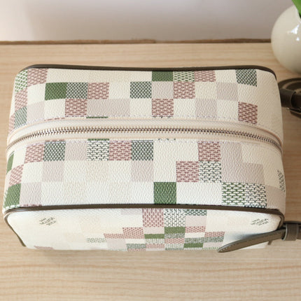 LOCKER DOPP KIT 23 IN KHAKI DAMOFLAGE COATED CANVAS