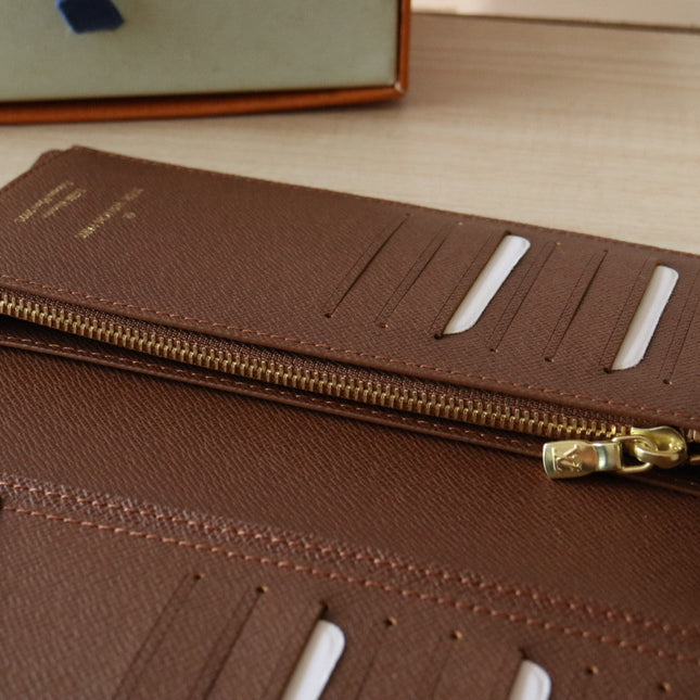POCKET ORGANIZER WALLET 19 IN COLORFUL DAMIER EBENE CANVAS