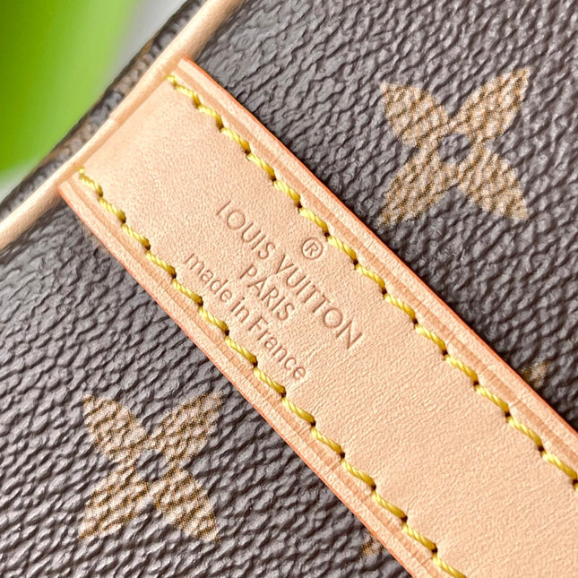 SPEEDY BANDOLIÈRE 25 IN BROWN MONOGRAM CANVAS GOLD HARDWARE
