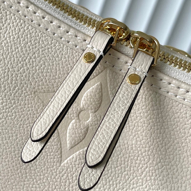 LOOP HOBO 38 CREMEMONOGRAM EMPREINTE LEATHER GOLD HARDWARE