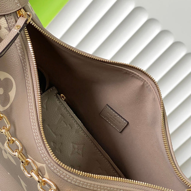 LOOP HOBO 38 BICOLOR MONOGRAM EMPREINTE LEATHER GOLD HARDWARE