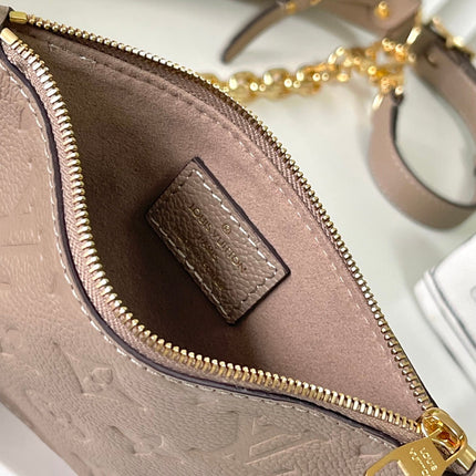 LOOP HOBO 38 BICOLOR MONOGRAM EMPREINTE LEATHER GOLD HARDWARE
