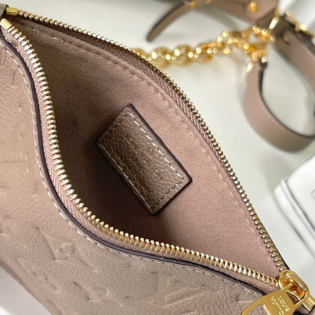 LOOP HOBO 38 BICOLOR MONOGRAM EMPREINTE LEATHER GOLD HARDWARE