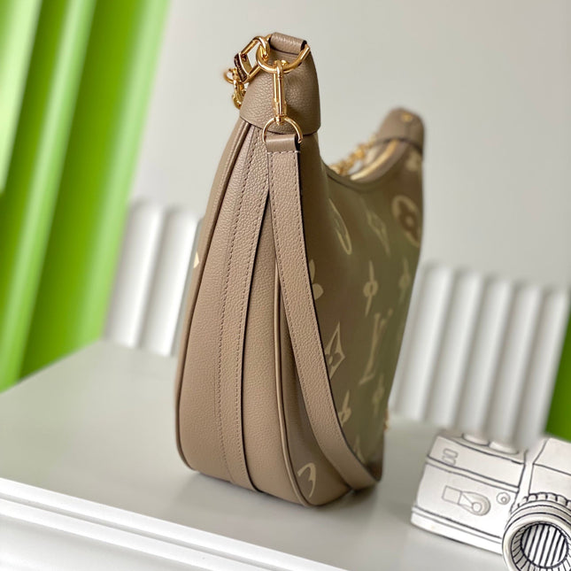 LOOP HOBO 38 BICOLOR MONOGRAM EMPREINTE LEATHER GOLD HARDWARE