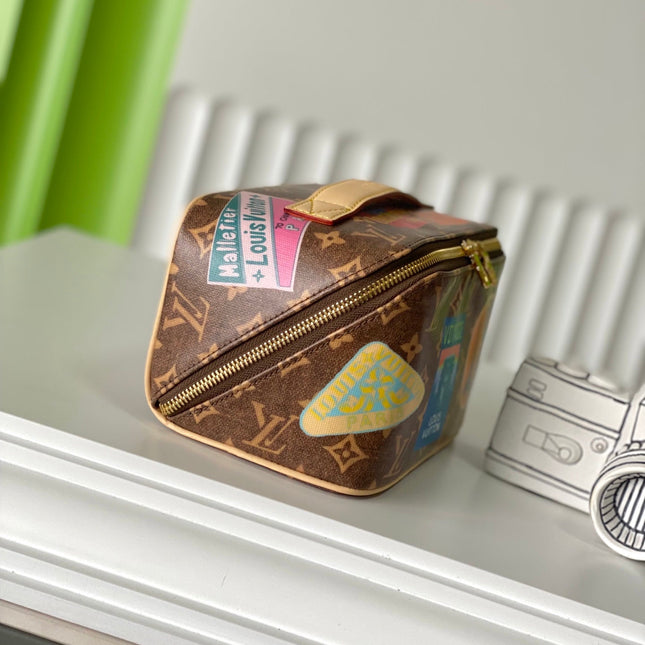 COMPARTMENTS 24 IN BROWN MONOGRAM CANVAS WITH GOLD LOCK