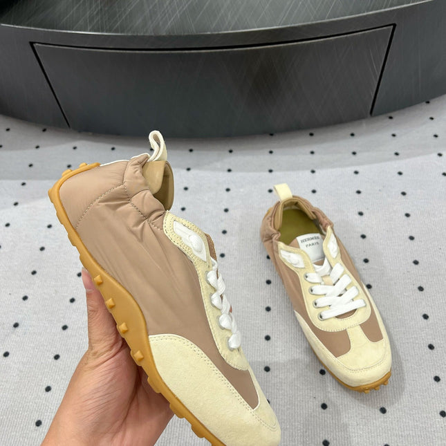 TRAIL SNEAKER IN BISQUE MIX FRENCH BEIGE SUEDE