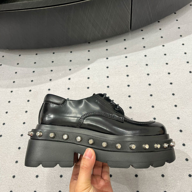 ATLAS DERBY 55 MM IN BLACK CALFSKIN