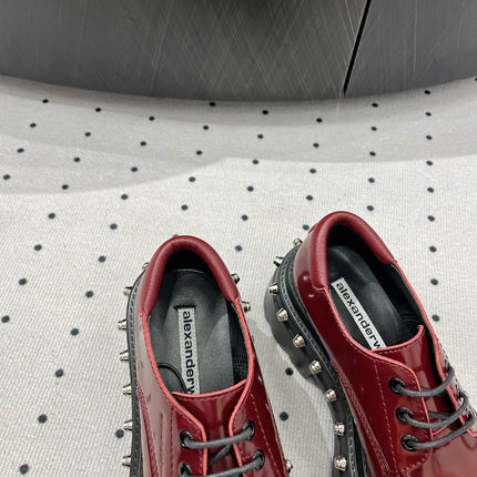 ATLAS DERBY 55 MM IN BURGUNDY RED CALFSKIN