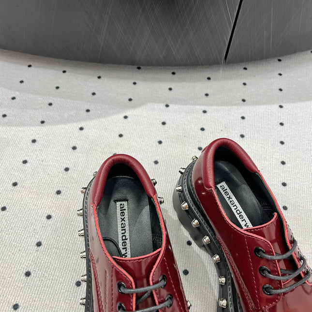 ATLAS DERBY 55 MM IN BURGUNDY RED CALFSKIN