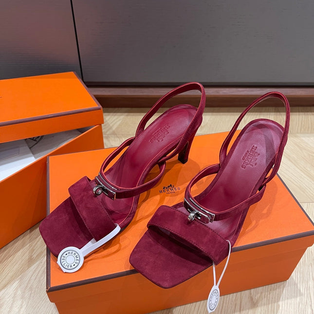 GLAMOUR 75 SANDAL MULBERRY SUEDE