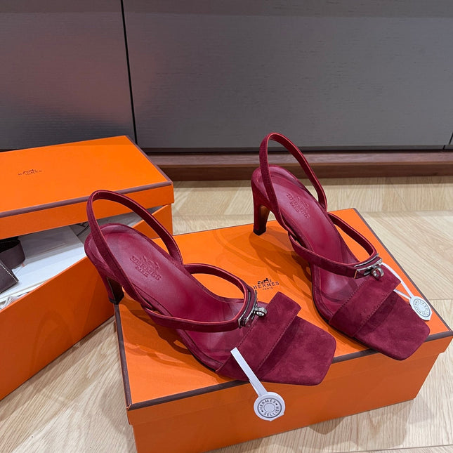GLAMOUR 75 SANDAL MULBERRY SUEDE