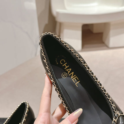 BOWKNOT HIGH HEELS IN BLACK SHEEPSKIN