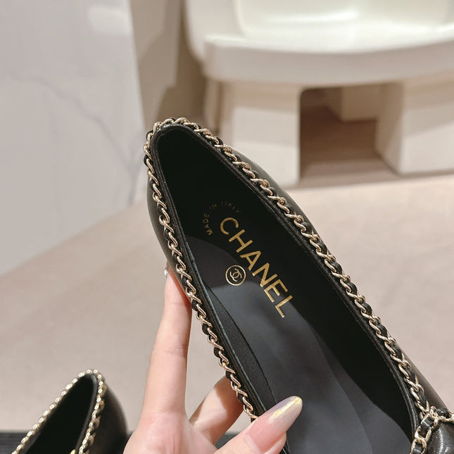 BOWKNOT HIGH HEELS IN BLACK SHEEPSKIN