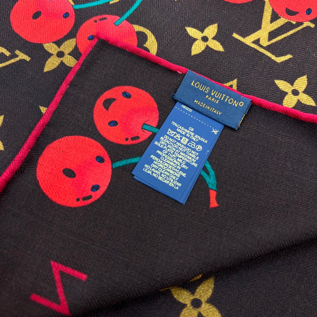 LV SCARF 135 CM IN WOOL MIX SILK 735873