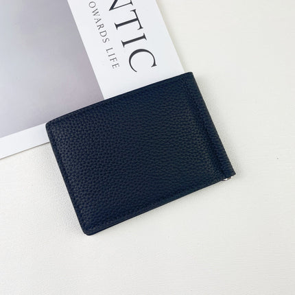HM SILK’IN DOLLAR WALLET 11 BLACK GRAINED CALFSKIN