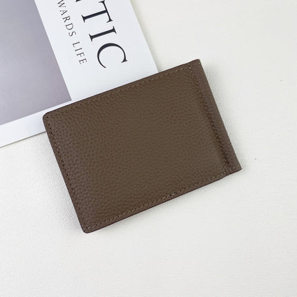 HM SILK’IN DOLLAR WALLET 11 BROWN GRAINED CALFSKIN