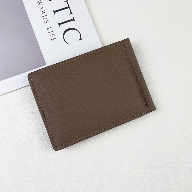 HM SILK’IN DOLLAR WALLET 11 BROWN GRAINED CALFSKIN