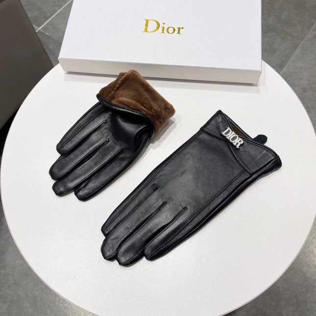 TOUCHSCREEN GLOVES IN BLACK LAMBSKIN AND FLEECE LINING 218806