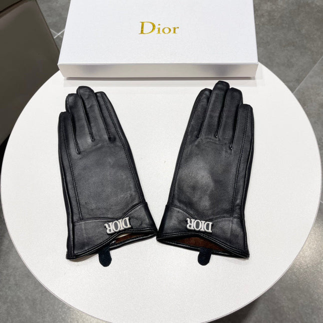 TOUCHSCREEN GLOVES IN BLACK LAMBSKIN AND FLEECE LINING 218806