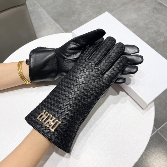 TOUCHSCREEN GLOVES IN BLACK LAMBSKIN 119030