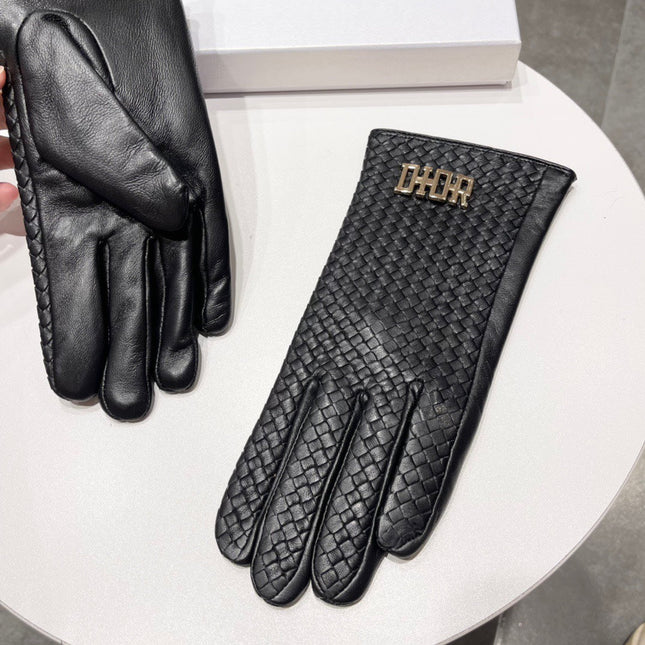 TOUCHSCREEN GLOVES IN BLACK LAMBSKIN 119030