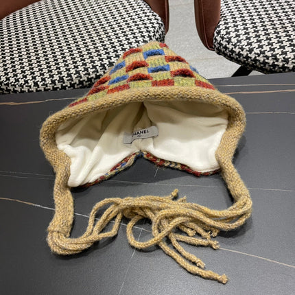 KNITTED WOOL HAT COLORFUL 425765