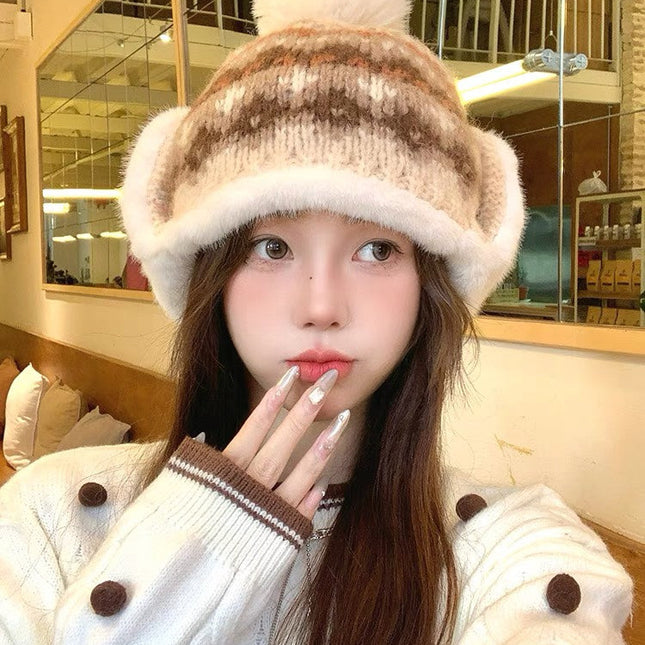PLUSH WINTER HAT COLORFUL 431201
