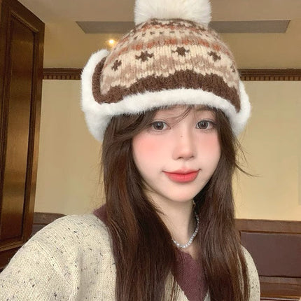 PLUSH WINTER HAT COLORFUL 431204