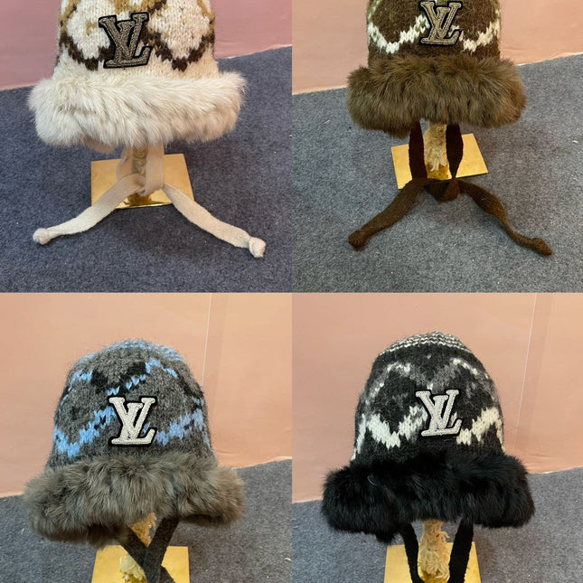 KNITTED WOOL HAT COLORFUL 436579