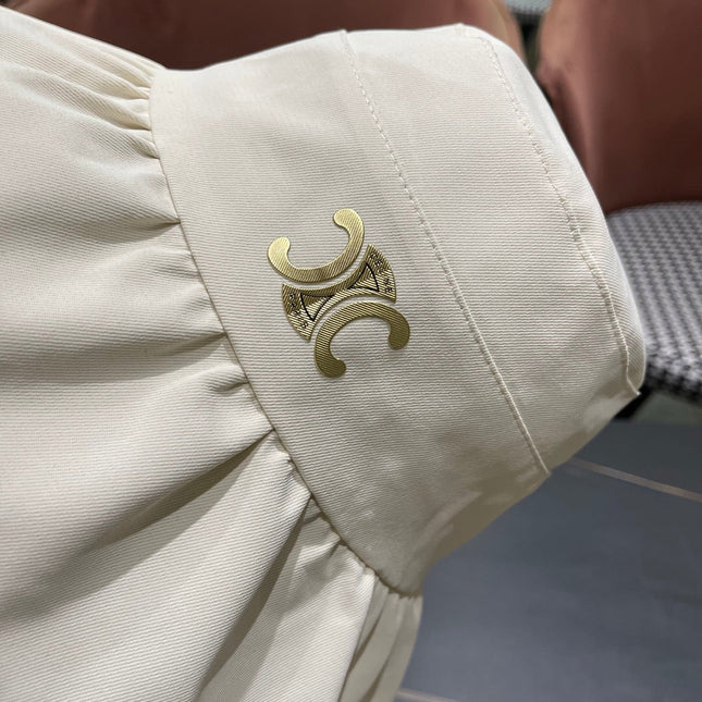 CELINE 25S BUCKET HAT 734983 IN WHITE