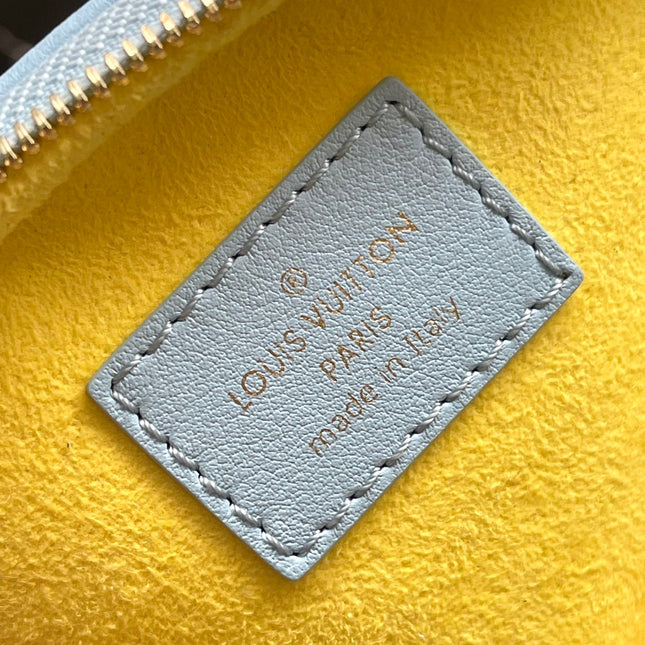 MINI BUMBAG 17 IN SKY YELLOW MONOGRAM CALFSKIN GOLD HARDWARE