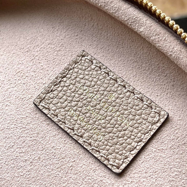 MINI BUMBAG 17 IN TOURTERELLE WHITE MONOGRAM EMPREINTE LEATHER GOLD HARDWARE