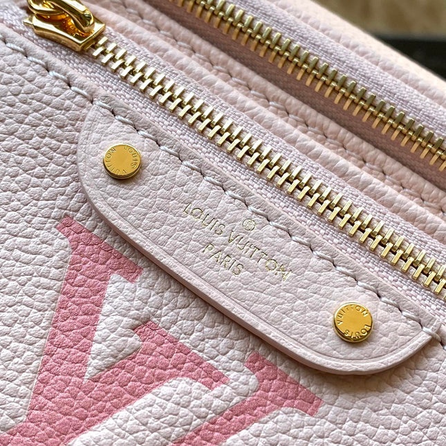 MINI BUMBAG 17 IN GRADIENT PINK MONOGRAM EMPREINTE LEATHER GOLD HARDWARE