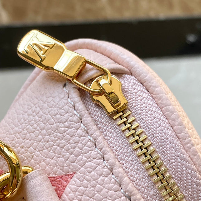 MINI BUMBAG 17 IN GRADIENT PINK MONOGRAM EMPREINTE LEATHER GOLD HARDWARE