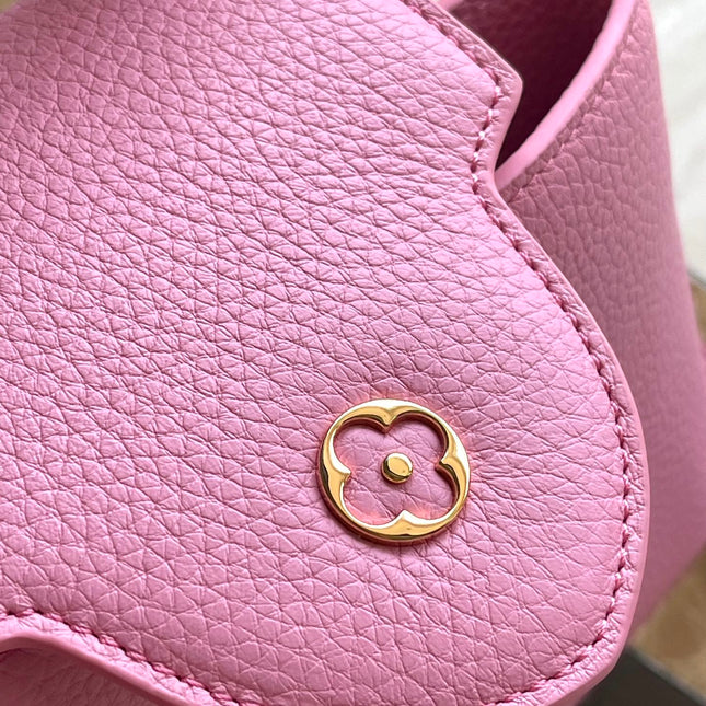 CAPUCINES BB 26 IN MARSHMALLOW PINK TAURILLON GOLD HARDWARE