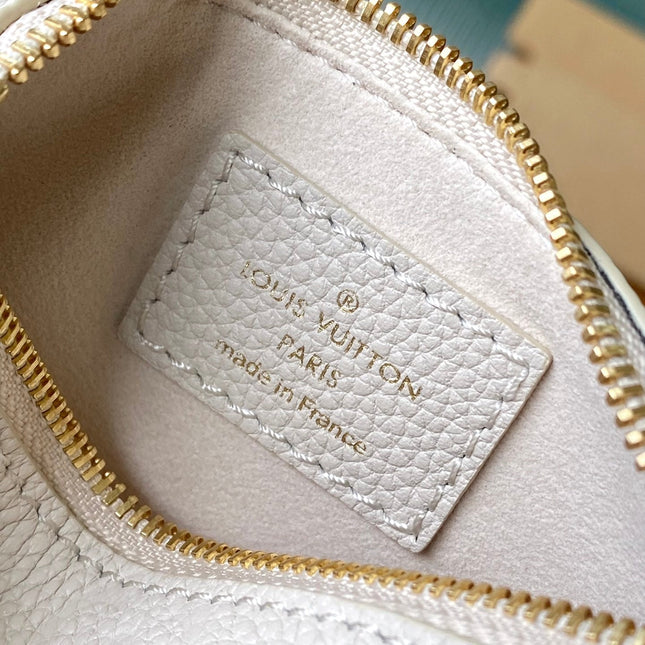 BUNDLE 28 IN WHITE ORANGE MONOGRAM EMPREINTE LEATHER GOLD HARDWARE