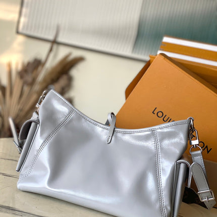 CARRYALL VIBE 33 IN TRIANON GRAY SHINY LAMBSKIN