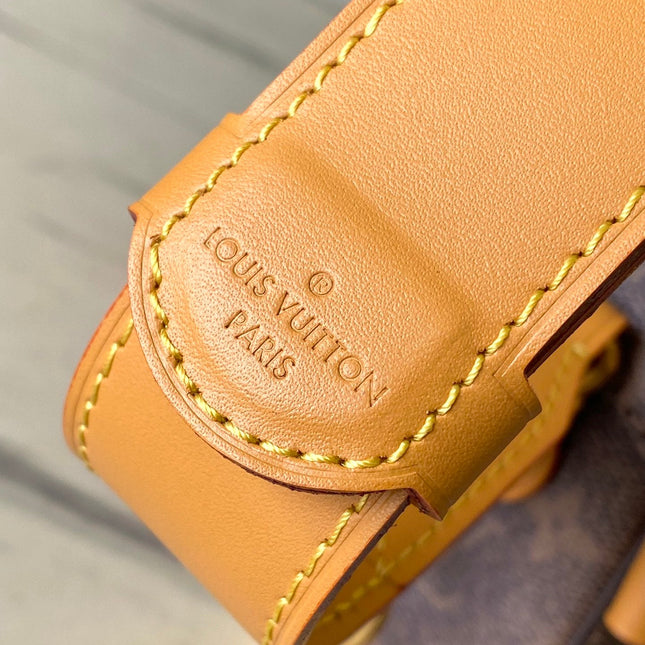 SOUL TRUNK 19 IN BROWN MONOGRAM DUST CANVAS GOLD HARDWARE