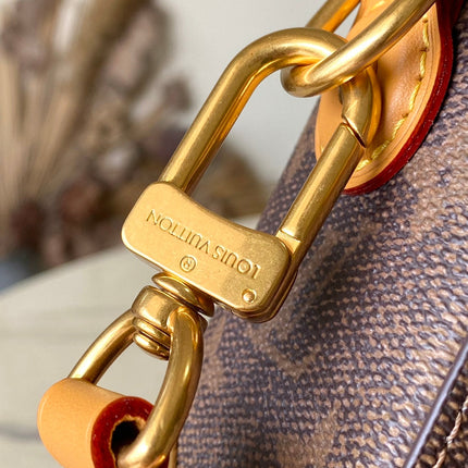 SOUL TRUNK 19 IN BROWN MONOGRAM DUST CANVAS GOLD HARDWARE