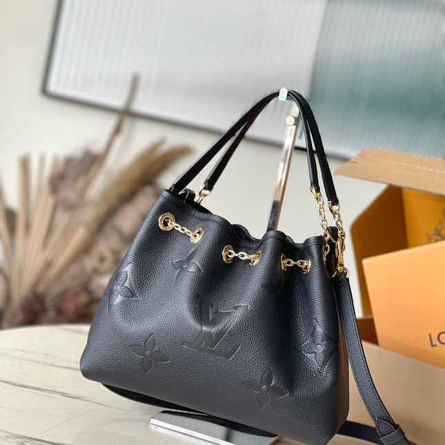 BUNDLE 28 IN BLACK MONOGRAM EMPREINTE LEATHER GOLD HARDWARE
