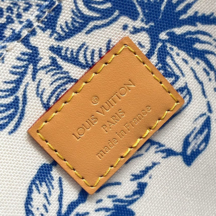 FÉLICIE POCHETTE 21 IN LAGOON BLUE MONOGRAM TILES CANVAS