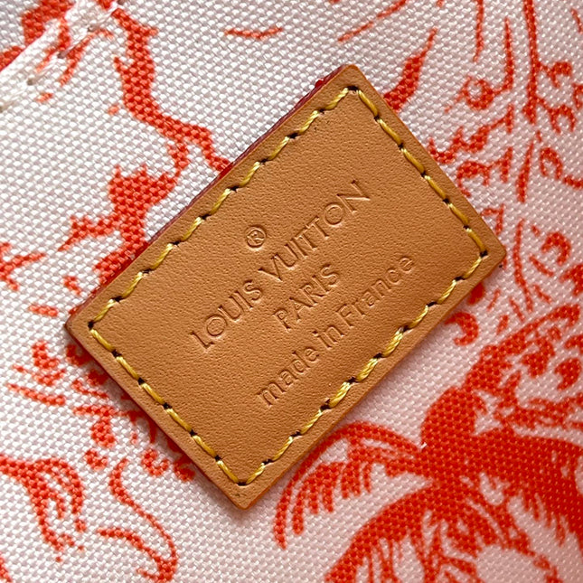 FÉLICIE POCHETTE 21 IN CORAL MONOGRAM TILES CANVAS