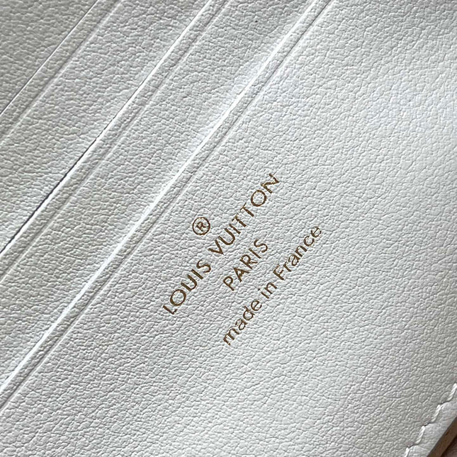 WALLET ON CHAIN IVY 23 IN WHITE MONOGRAM PERFORATED CALFSKIN GOLD HARDWARE